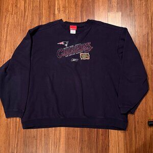 Reebok New England Patriots Super Bowl XXXVIII Champions Crewneck Sweatshirt XXL